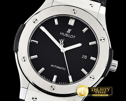 위블로 Classic Fusion Bang 45mm SS/LE Black MY9015 Mod -HUB0383D