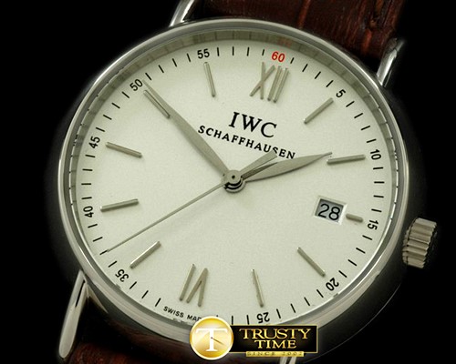 IWC Portofino Ladies SS/LE White Rom/Stk Swiss Qtz -IWC0158C