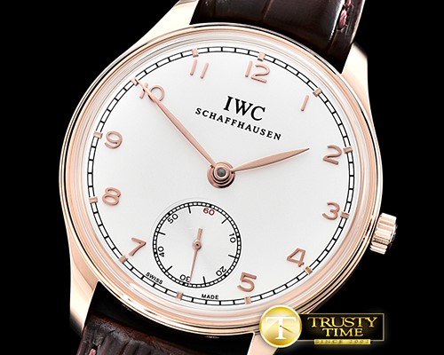 IWC Portuguese HandWound Ref.IW5454 RG/LE Wht/Wht A6497 -IWC0349A