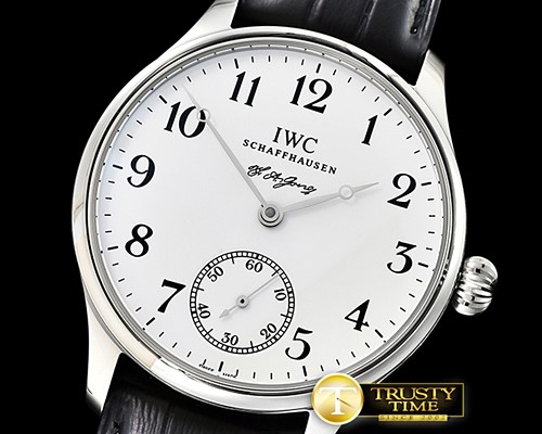 IWC IWC FA Jones Ltd Ed SS/LE Wht/Blk Num Asia 6498 -IWC0386A
