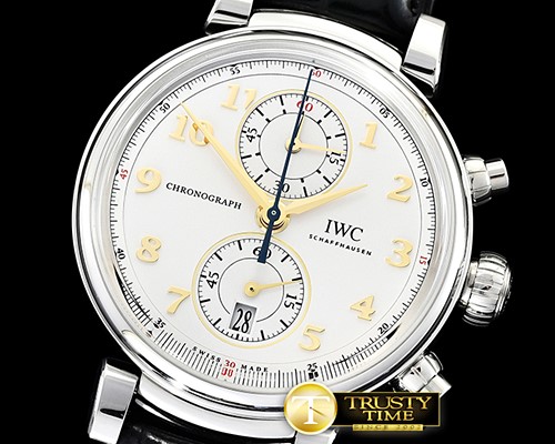 IWC Da Vinci Chrono Laureus Ed SS/LE White YLF Asia 7750 -IWC0407A