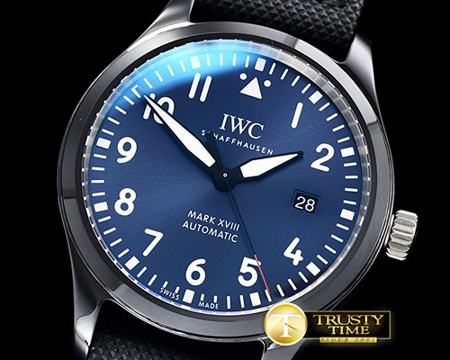 IWC Mark XVIII IWC324703 CER/NY Blue/Num MKF V2 Miyota 9015 -IWC0412