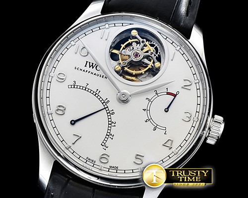 IWC Portugese Mystere Tourb IW504602 SS/LE White ZF Tourb -IWC0419B