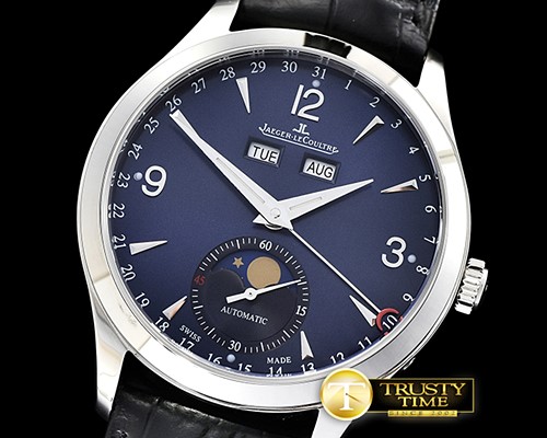 예거 르쿨트르 Master Ultra Thin Moonphase SS/LE Blue KMF MY9015 Mod -JL0115B