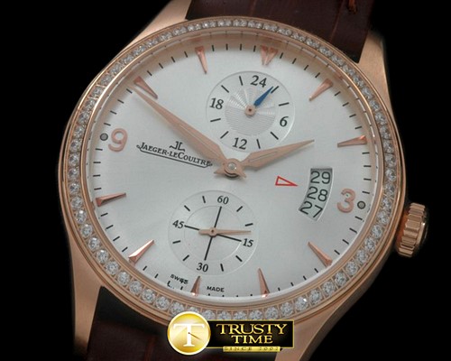 예거 르쿨트르 Master Duo Time RG/LE White Asian 2824 -JL069D