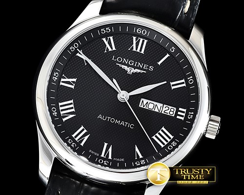 론진 Master Collection DayDate SS/LE LGF Black/Roman A2836 -LON017C