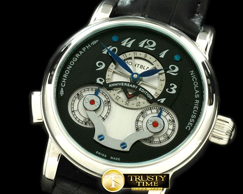 몽블랑 Nicolas Rieussec SS/LE Black Asian 2813 Mod 23J -MB043B