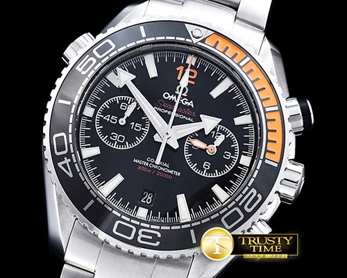 오메가 POcean Chrono Org Bez SS/SS JHF Blk A7750 Mod9900 -OMG0501