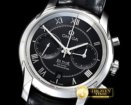 오메가 De Ville Chronograph Cal.9300 SS/LE Black JHF A7750 -OMG0535C
