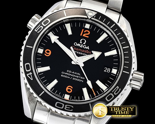 오메가 Planet Ocean 42mm Cer SS/SS Black/Org VSF Asia 8500 -OMG0559B