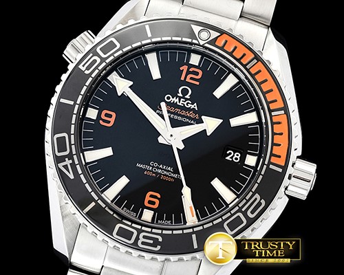 오메가 Planet Ocean 43.5mm SS/SS Black/Org OMF Asia 2836 Mod -OMG0570D