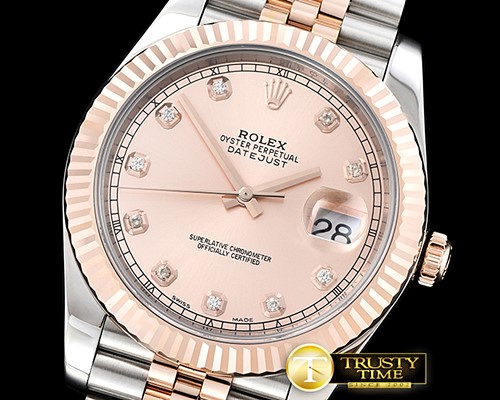 롤렉스 DJ2 41mm 18K Wrapped RG/SS Rose Diam Noob A3235 Mod -R2DJ0200D