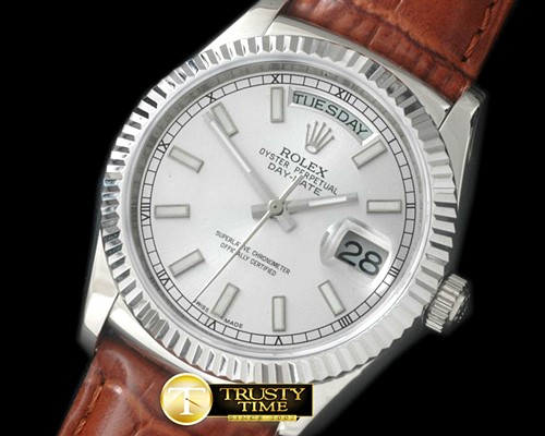 롤렉스 DayDate Fluted Silver SS/LE Asian 2813 -RDD0188E