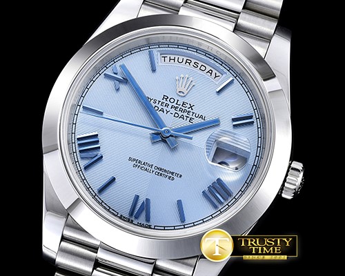 롤렉스 DayDate 40mm SS/SS Blue Roman Smth Noob A3255 Mod -RDD0203