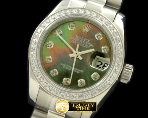 롤렉스 SS President MOP Green Diamond Swiss Eta 26712 -RDJLD0287A