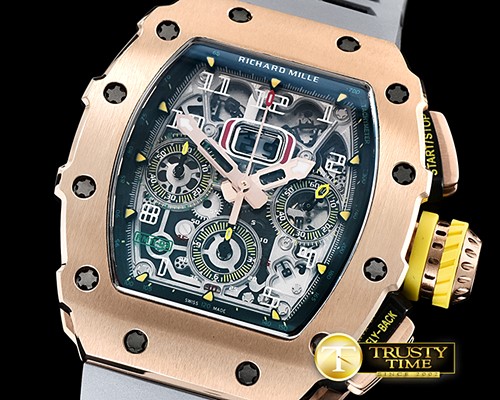 리차드밀 RM01103 Felipe Massa LE RG/VRU Grey Skele A7750 Mod -RM0146E