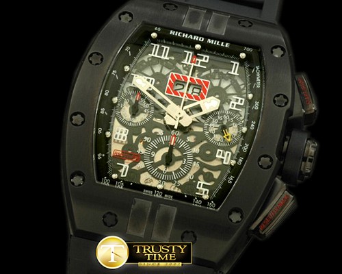 리차드밀 Felipe Massa Carbon PVD/RU Asian 7750 28800bph -RM016