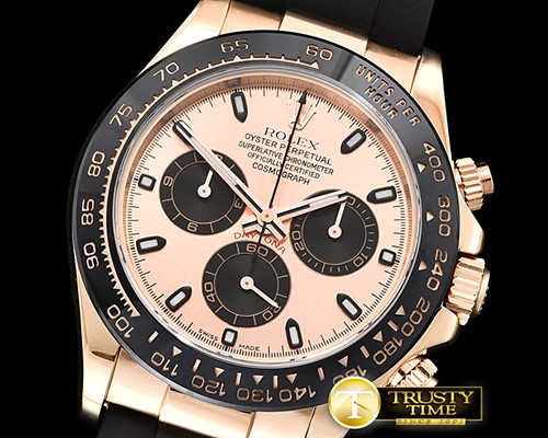 롤렉스 Daytona Cer RG/RU Rose Gold Stick JF Ult A7750 -ROLDYT0208