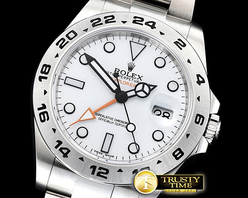 롤렉스 Explorer II Ref.216570 SS/SS White JF V3 Asia 2836 -ROLEXP2042B