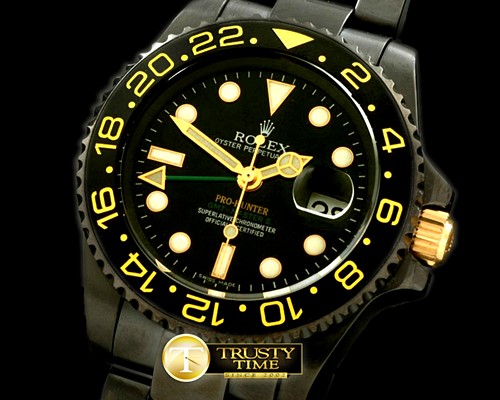 롤렉스 Pro Hunter GMT PVD Blk Ceramic Bez A2813 -ROLGMT088B