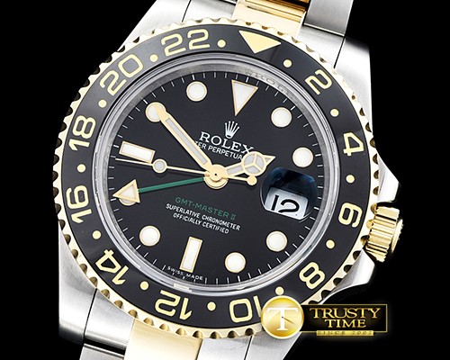 롤렉스 GMT II Ref.116713 YG/SS Black BP A3186 Mod -ROLGMT117