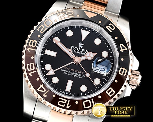 롤렉스 GMT Master II Basel 2018 126711 RG/SS Black A2836 -ROLGMT127