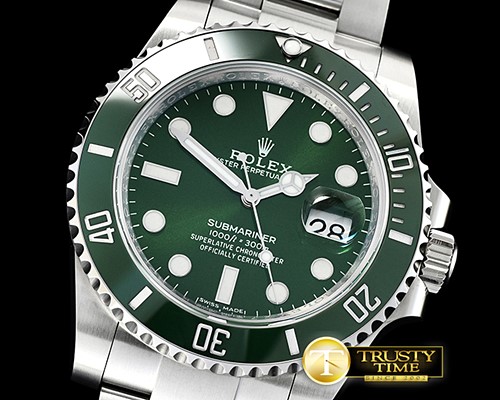 롤렉스 Submariner 116610LV 904L SS/SS Green V9 Noob SA3135 -ROLSUB0235A