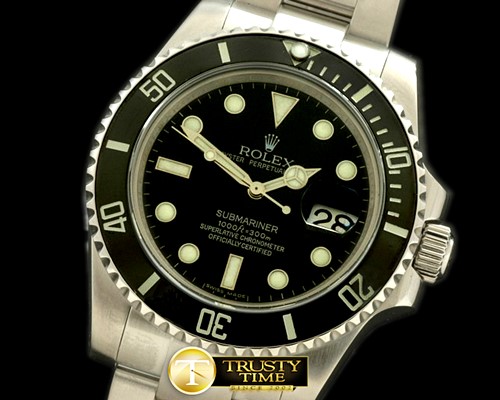 롤렉스 116600 Black Submariner Asian Eta 28362 -ROLSUB090B