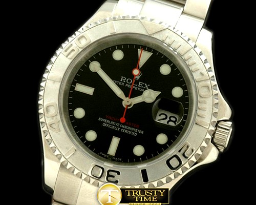 롤렉스 Yachtmaster Men SS Black Asian Eta 2836/3135 -ROLYM051C