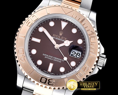 롤렉스 YachtMaster 116623 40mm RG/SS Brown BP Ult A3135 Mod -ROLYM113