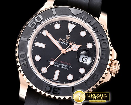 롤렉스 YachtMaster 116655 40mm RG/RU Black BP V2 SP A3135 Mod -ROLYM151