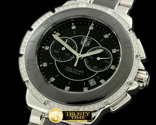 태그호이어 F1 Ladies SS/Cer/Diam Black Swiss Eta -TAG0161B
