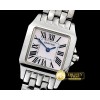 까르띠에 Santos Demoiselle Ladies SS/SS Pink MOP Swiss Quartz -CAR0384D