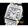 까르띠에 Santos Demoiselle Mens SS/SS White Swiss Quartz -CAR0385B