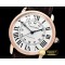 까르띠에 Ronde Louis Cartier Date RG/LE White Miyota 9015 -CAR0389A