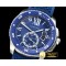 까르띠에 Calibre de Cartier SS/RU Blue JJF 1:1 Asia 23J Mod -CAR0392A