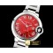 까르띠에 Balon Bleu Midsize 33mm SS/SS Red JF MY9015 Mod -CAR0410A