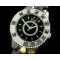 크리스찬디올 Dior VIII Mid Size Cer/Cer/Diam Black Jap Quartz -CD017B