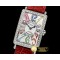 프랭크뮬러 Long Island Ld 952QZ DIAM/SS/LE (Red) Wht GF Swiss Qtz -FM147D