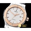 위블로 Classic Fusion Bang 42mm RG/SS/LE Wht JJF A2892 Mod -HUB0360A