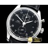 IWC Portugieser Chronograph Classic SS/LE Black YLF A7750 -IWC0417D