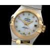 오메가 Double Eagle Ladies Auto SS/YG Wht Diamonds JMiyota -OMG0351B