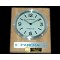 파네라이 Pam 255 Style Wall Clock White/Beech Finish Swiss Qtz -PACC053