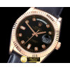롤렉스 DayDate Fluted Black Diam RG/LE Asian 2836 -RDD0193E