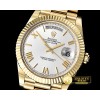 롤렉스 DayDate Fluted Silver RG/LE Asian 2813 -RDD0196A