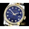 롤렉스 DateJust Jub Flt YG/SS Dark Blue Diam BP A3135 Mod -RDJ0268B