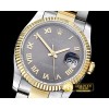 롤렉스 DJ 36mm Oyst Flt YG/SS Dark Grey Roman BP A3135 Mod -RDJ0278A