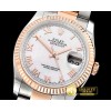 롤렉스 DJ 36mm Oyst Flt RG/SS White MOP Roman BP A3135 Mod -RDJ0278F