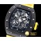 리차드밀 RM055 Bubba Watson FC/RU Skeleton Yellow MY9015 Mod -RM0147E