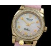 롤렉스 Ladies Mini Cellini YG/LE MOP Pink Num Swiss Quartz -ROLCEL048A